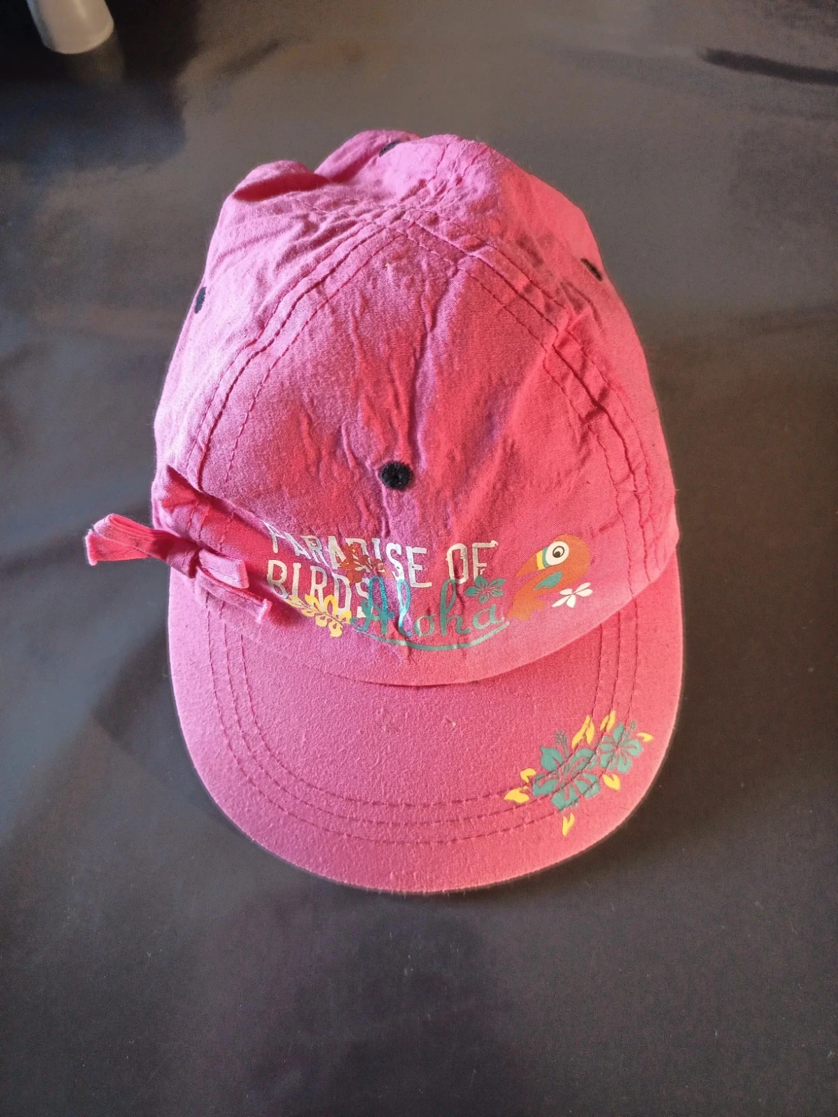 Casquette rose enfant
